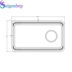 Chậu rửa bát Konox R50 Tari 8047SU