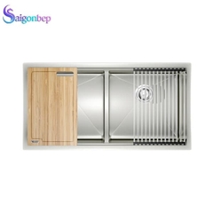 Chậu rửa chén lắp âm Konox KN8745DUB