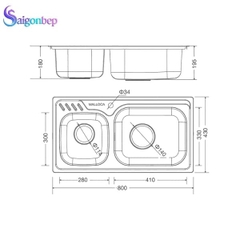 Chậu rửa chén Malloca MS 1003 NEW