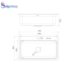 Chậu rửa chén Malloca MS 1022D