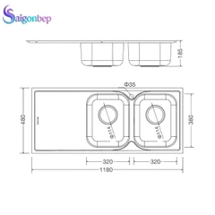 Chậu rửa chén Malloca MS 1026L/R