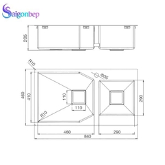 Chậu rửa chén Malloca MS 610T