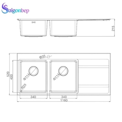 Chậu rửa chén Malloca MS 7818