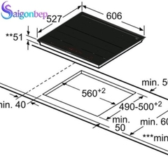 Bếp từ Bosch Flex đa điểm 60cm Series 8 PXY675DC1E