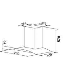 Máy hút mùi Chef's EH-R506E7G