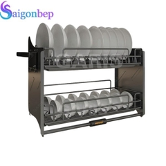 Giá bát đĩa nâng hạ nan quả trám Garis ML06.90V