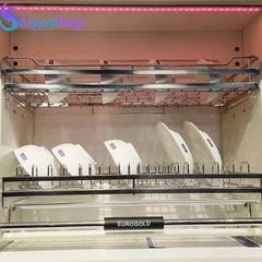 Giá nâng hạ chén đĩa inox bóng mạ crom eurogold EUI160