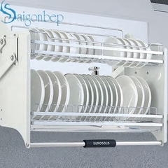 Giá nâng hạ chén đĩa inox bóng mạ crom eurogold EUI160