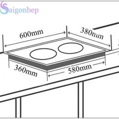 Bếp Từ Đôi Chef's EH-DIH238