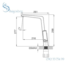 Vòi rửa chén Malloca K014C