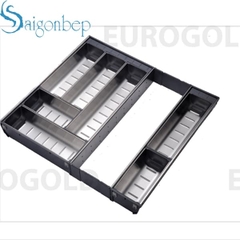 Khay thìa nĩa inox 304 mỏ rộng Eurogold E0645E