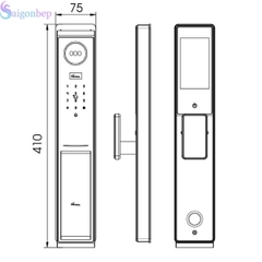 Khóa Demax EL-C910BN CNC REMOTE Đỉnh Cao Face ID 3D