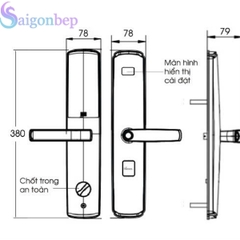 Khóa Demax EL666 RM REMOTE: Chuẩn Đức, Bảo Mật Cao