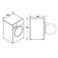 Máy giặt 8kg Hafele HW-F60B 538.91.530