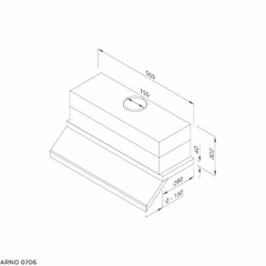Máy hút mùi âm tủ Malloca ARNO-K0706
