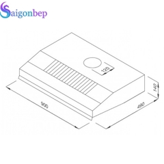 Máy hút mùi Classic Malloca H342.9 NEW