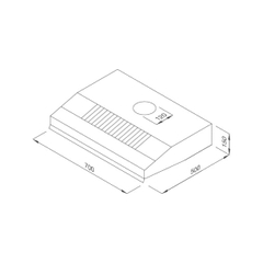 Máy hút mùi Classic Malloca H392.7B