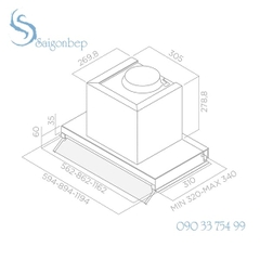 Máy hút mùi ELICA Boxin LX IX 60/90/120