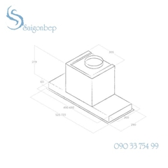 Máy hút mùi ELICA HIDDEN IX 60/90