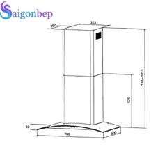 Máy hút mùi Eurosun EH-70K27S