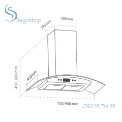 Máy hút mùi EUROSUN EH-70K06S