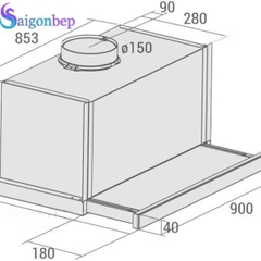 Máy hút mùi Fagor AF3-949X