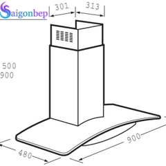Máy hút mùi Fagor CPV-70X