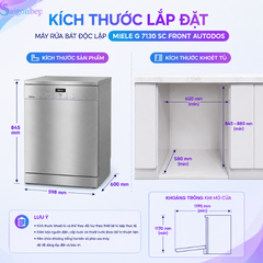 Máy rửa bát độc lập Miele G 7130 SC Front AutoDos