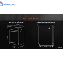 Máy rửa bát Junger DWJ-143