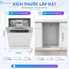 Máy rửa chén âm bán phần Miele G 7601 SCi AD EnergyHero