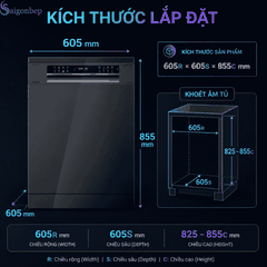 Máy rửa chén bát GrandX SMS8GX87G