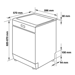 Máy rửa chén độc lập Hafele HDW-F60C 533.23.200