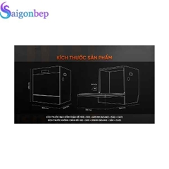 Máy rửa chén Junger DWJ-136-VG