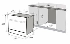 Máy rửa chén KAFF KF-BISMS8 Plus