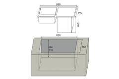 Máy rửa chén kết hợp bồn KAFF KF-SWM6