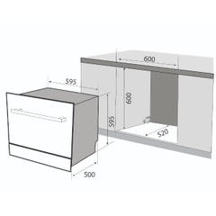 Máy rửa chén Kaff KF-BIV810S