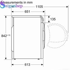 Máy sấy quần áo BOSCH HMH.WTB86201SG Serie 4