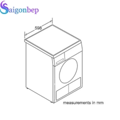 Máy sấy quần áo Bosch WTS86516SG