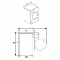Mấy sấy tụ hơi  Bosch WTR85V00SG series 4
