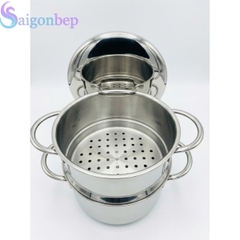 Nồi Hấp WMF Mini Sortiment 16cm (1.5L) Inox Đáy Từ Tiện Lợi, Gọn Nhẹ
