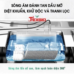 Máy rửa chén công nghiệp sóng âm Texgio Ultrasonic Luxury TGU-1500XS