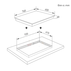 Bếp điện từ Eurosun EU-TE882G