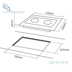 Bếp từ điện từ 3 lò EUROSUN EU-TE316