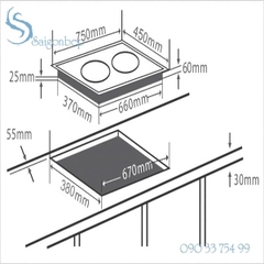 Bếp điện từ Chefs EH-MIX333