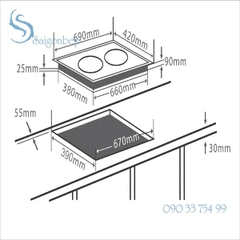 Bếp điện Chefs EH-DHL2000A