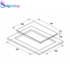 Bếp từ Hafele 2 vùng nấu HC-I752B 536.61.787