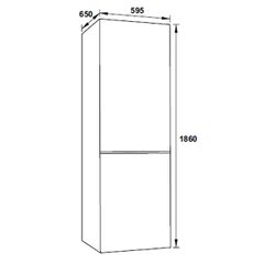 Tủ lạnh đơn ngăn đá dưới Hafele H-BF324 534.14.230