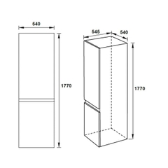Tủ lạnh lắp âm Hafele HF-BI60B 533.13.050