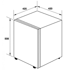 Tủ mát mini Hafele HF-M42S 568.27.257