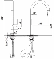 Vòi rửa bát Kluger KLF0010B